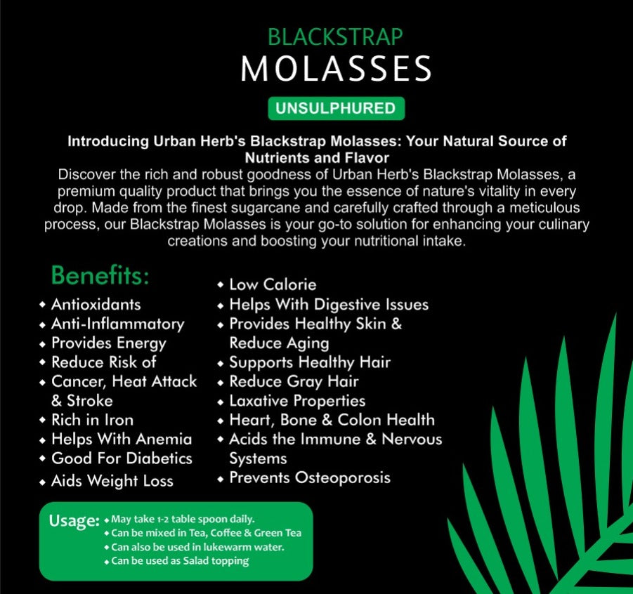 Blackstrap Molasses - Fruit Nectar - (Super Human Strength) for Male / Female & Kids